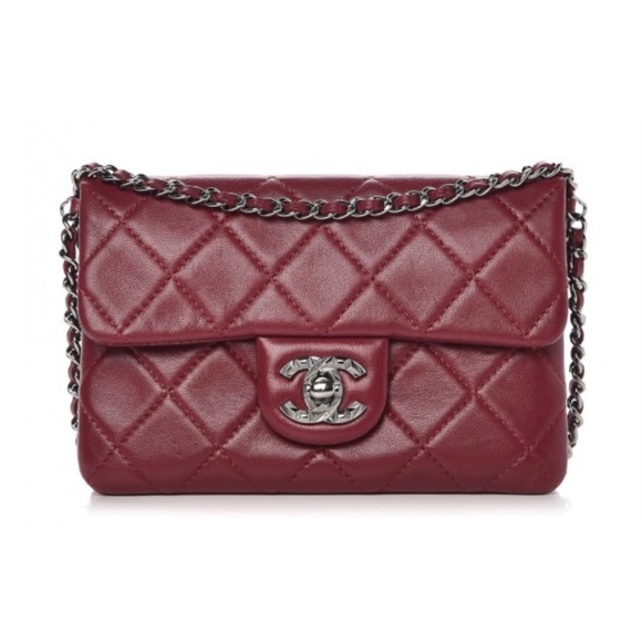 ⛔️SOLD⛔️ Authentic CHANEL Lambskin Quilted Mini Mineral Night Flap Crossbody Bag - Picture 3 of 16